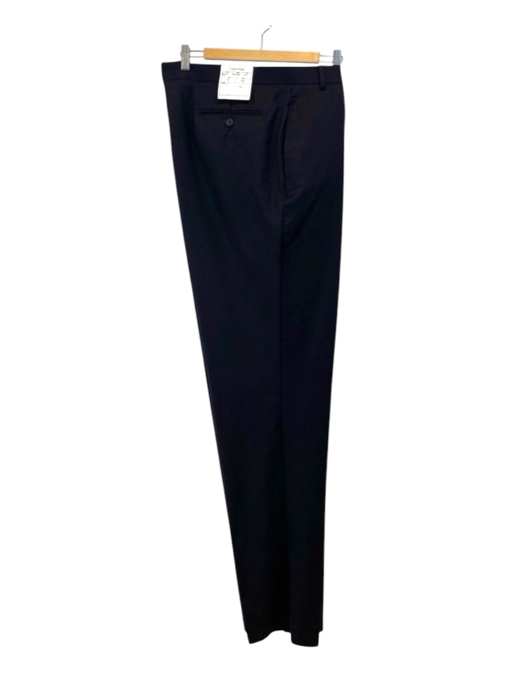 Calvin Klein NWT dress classic pants Malik style 100% wool navy blue size 50 tal